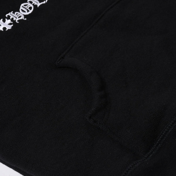 極美品 CHROME HEARTS クロムハーツ プルオーバーフーディー パーカー サイズ6Y キッズ セメタリークロス オールドイングリッシュ 中古 4a005511