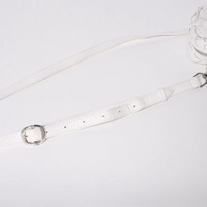 極美品 CHROME HEARTS クロムハーツ TAKA MINI タカ ミニ ショルダーバッグ ラスベガス限定 スターパッチ スター装飾 ホワイト 中古 4a006160
