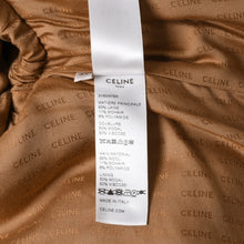 画像をギャラリービューアに読み込む, 極美品 CELINE セリーヌ ノーカラージャケット 2V83I576R ベージュ ウール モヘア ゴールド金具 中古 4b007925