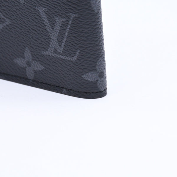 極美品 LOUIS VUITTON ルイヴィトン パスポートケース ブラック グレー M64501 クーヴェルテュールパスポール 中古 4a006172