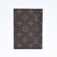 新品同様 LOUIS VUITTON ルイヴィトン パスポートケース クーヴェルテュールパスポールNM M64502 モノグラムキャンバス ブラウン パスケース 中古 4a006192