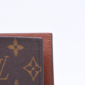 新品同様 LOUIS VUITTON ルイヴィトン パスポートケース クーヴェルテュールパスポールNM M64502 モノグラムキャンバス ブラウン パスケース 中古 4a006192
