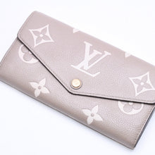 画像をギャラリービューアに読み込む, LOUIS VUITTON ルイヴィトン 長財布 財布 ポルトフォイユ・サラ NM ベージュ アイボリー M81049 レザー ゴールド金具 美品 中古 4a006174