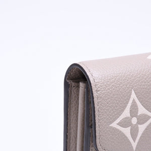 LOUIS VUITTON ルイヴィトン 長財布 財布 ポルトフォイユ・サラ NM ベージュ アイボリー M81049 レザー ゴールド金具 美品 中古 4a006174