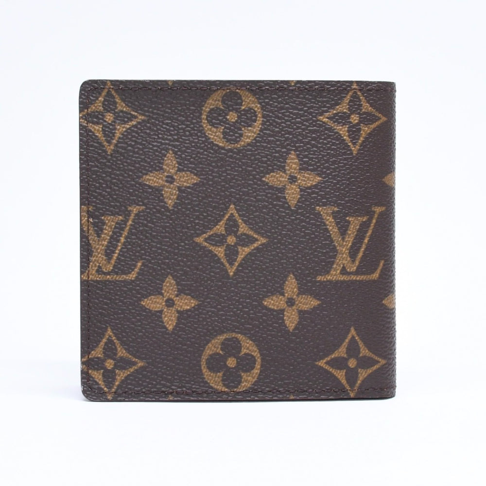 極美品 LOUIS VUITTON ルイヴィトン ポルトフォイユ・マルコ 二つ折り財布 財布 M61675 ブラウン 中古 4a006173