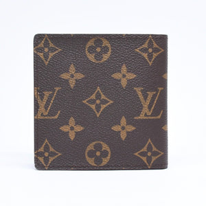 極美品 LOUIS VUITTON ルイヴィトン ポルトフォイユ・マルコ 二つ折り財布 財布 M61675 ブラウン 中古 4a006173