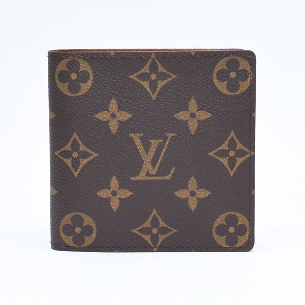 極美品 LOUIS VUITTON ルイヴィトン ポルトフォイユ・マルコ 二つ折り財布 財布 M61675 ブラウン 中古 4a006173