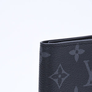 極美品 LOUIS VUITTON ルイヴィトン パスポートケース ブラック グレー M64501 クーヴェルテュールパスポール 中古 4a006172