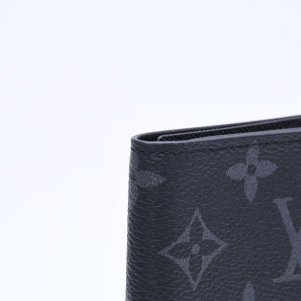 極美品 LOUIS VUITTON ルイヴィトン パスポートケース ブラック グレー M64501 クーヴェルテュールパスポール 中古 4a006172