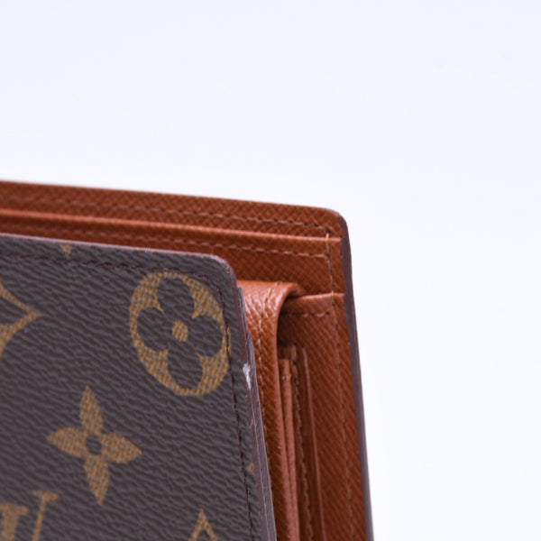 極美品 LOUIS VUITTON ルイヴィトン ポルトフォイユ・マルコ 二つ折り財布 財布 M61675 ブラウン 中古 4a006173