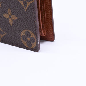 極美品 LOUIS VUITTON ルイヴィトン ポルトフォイユ・マルコ 二つ折り財布 財布 M61675 ブラウン 中古 4a006173