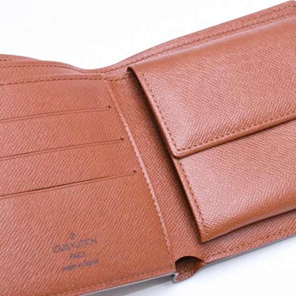 極美品 LOUIS VUITTON ルイヴィトン ポルトフォイユ・マルコ 二つ折り財布 財布 M61675 ブラウン 中古 4a006173