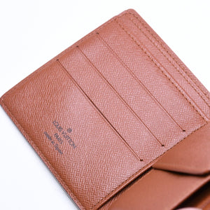 極美品 LOUIS VUITTON ルイヴィトン ポルトフォイユ・マルコ 二つ折り財布 財布 M61675 ブラウン 中古 4a006173
