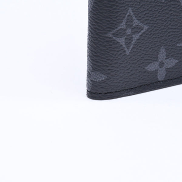 極美品 LOUIS VUITTON ルイヴィトン パスポートケース ブラック グレー M64501 クーヴェルテュールパスポール 中古 4a006172
