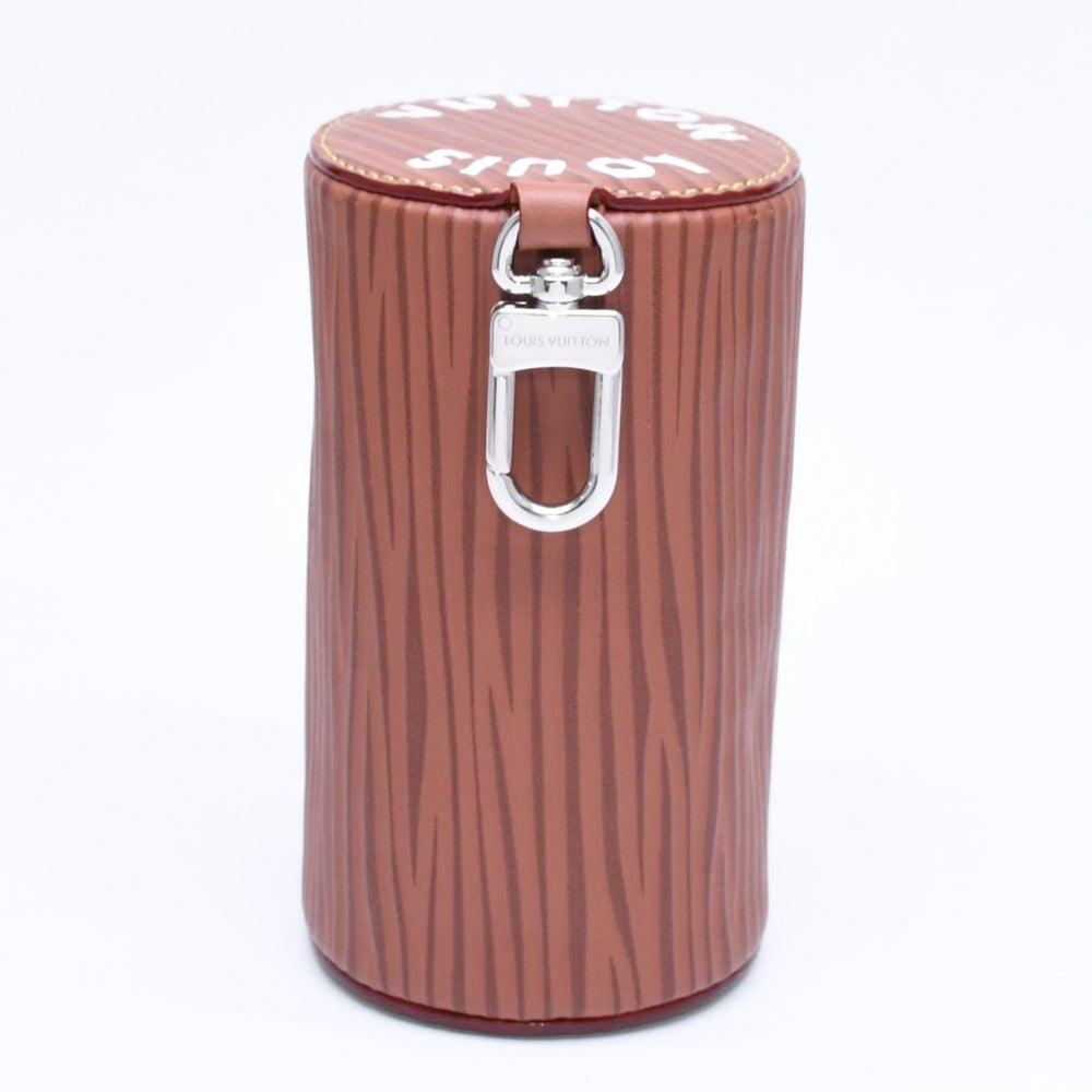 極美品 LOUIS VUITTON ルイヴィトン バッグチャーム ミニ ポロション M01401 ブラウン CX2243 エピXLレザー シルバー金具 中古 4a006233