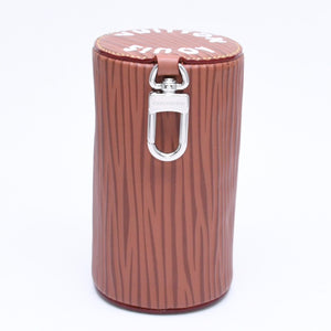 極美品 LOUIS VUITTON ルイヴィトン バッグチャーム ミニ ポロション M01401 ブラウン CX2243 エピXLレザー シルバー金具 中古 4a006233