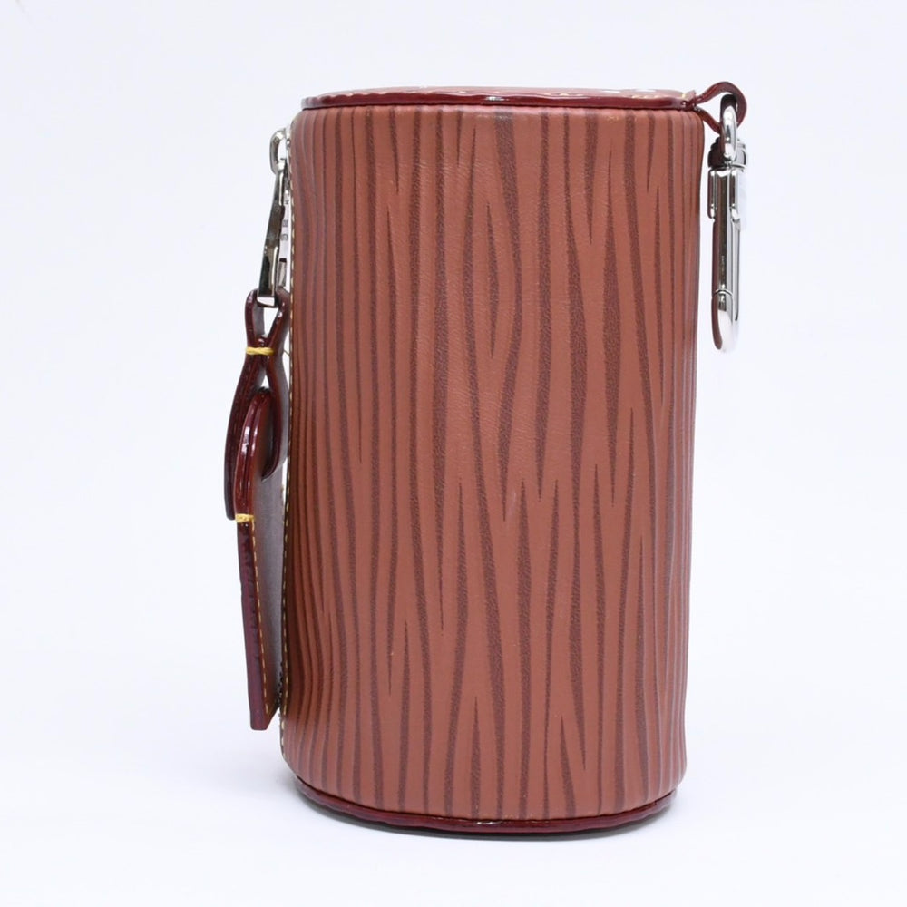 極美品 LOUIS VUITTON ルイヴィトン バッグチャーム ミニ ポロション M01401 ブラウン CX2243 エピXLレザー シルバー金具 中古 4a006233