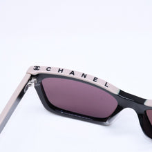 将图片加载到图库查看器中。 極美品 CHANEL シャネル サングラス アイウェア 5417-A c.534/3 サイズ54□17 140 ココマーク ブラック グレージュ 中古 4a006171