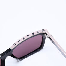 将图片加载到图库查看器中。 極美品 CHANEL シャネル サングラス アイウェア 5417-A c.534/3 サイズ54□17 140 ココマーク ブラック グレージュ 中古 4a006171