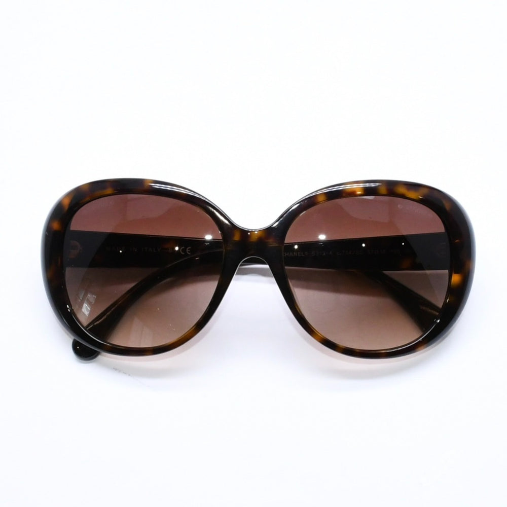 新品同様 CHANEL シャネル サングラス アイウェア 5312-A c.714/S5 サイズ57□18 135 ココマーク べっ甲カラー ブラウン 中古 4a006184