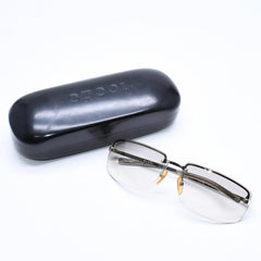 GUCCI グッチ メタルハーフリムサングラス GG1794/S サイズ61◻︎15 125 アイウェア グレー グラデーションレンズ シルバー金具 美品 中古 4a006189