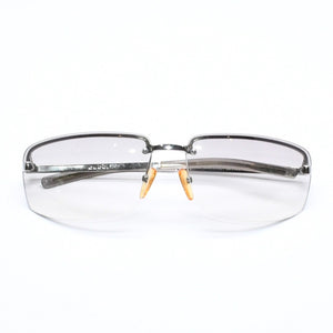 GUCCI グッチ メタルハーフリムサングラス GG1794/S サイズ61◻︎15 125 アイウェア グレー グラデーションレンズ シルバー金具 美品 中古 4a006189