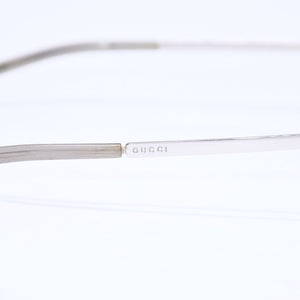 GUCCI グッチ メタルハーフリムサングラス GG1794/S サイズ61◻︎15 125 アイウェア グレー グラデーションレンズ シルバー金具 美品 中古 4a006189