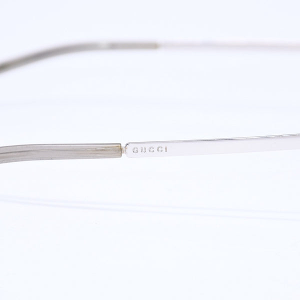 GUCCI グッチ メタルハーフリムサングラス GG1794/S サイズ61◻︎15 125 アイウェア グレー グラデーションレンズ シルバー金具 美品 中古 4a006189