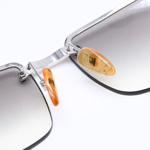 GUCCI グッチ メタルハーフリムサングラス GG1794/S サイズ61◻︎15 125 アイウェア グレー グラデーションレンズ シルバー金具 美品 中古 4a006189