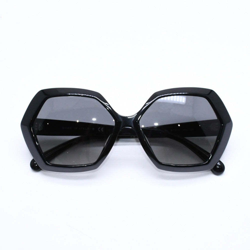 極美品 CHANEL シャネル サングラス アイウェア 5367-A c.501/71 サイズ57□15 140 ココマーク ブラック ヘキサゴンフレーム 中古 4a006197