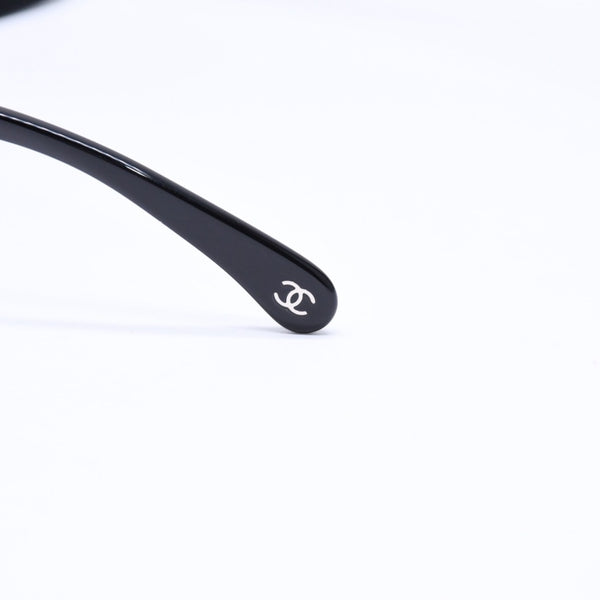 極美品 CHANEL シャネル サングラス アイウェア 5367-A c.501/71 サイズ57□15 140 ココマーク ブラック ヘキサゴンフレーム 中古 4a006197