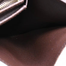 画像をギャラリービューアに読み込む, LOUIS VUITTON ルイヴィトン ポルトモネ ピエ トレゾール N61730 二つ折り財布 CA0058 ダミエエベヌキャンバス イニシャル入り 美品 中古 4a006178