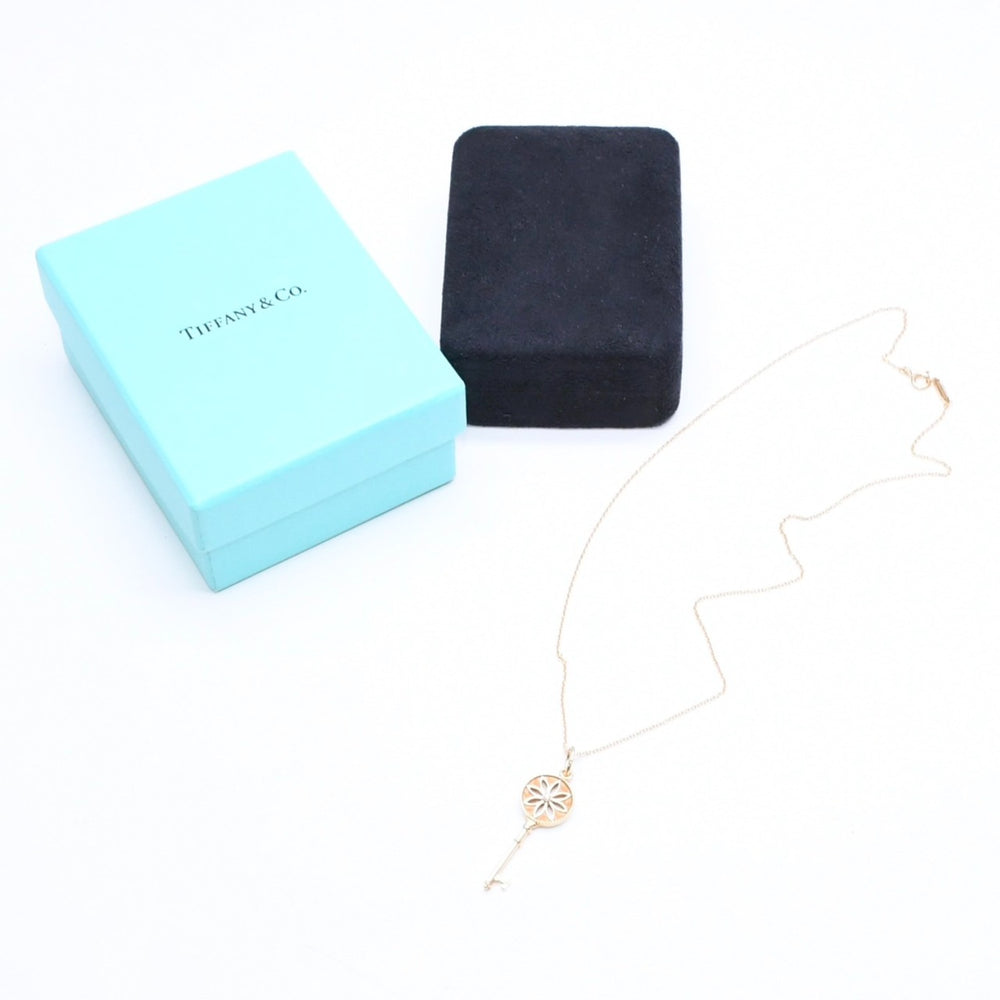 極美品 Tiffany & Co. ティファニー デイジーキー ペレッティ ネックレス ダイヤモンド ゴールド Au750 中古 4a004952