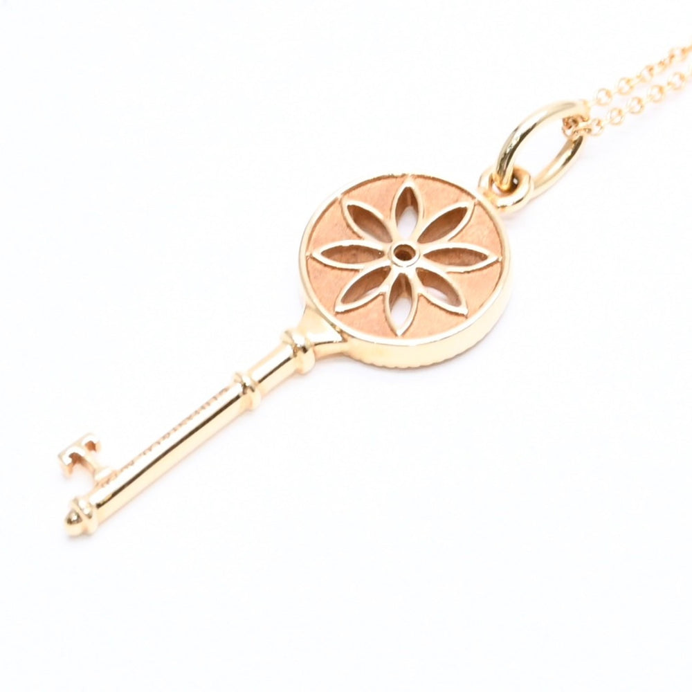極美品 Tiffany & Co. ティファニー デイジーキー ペレッティ ネックレス ダイヤモンド ゴールド Au750 中古 4a004952