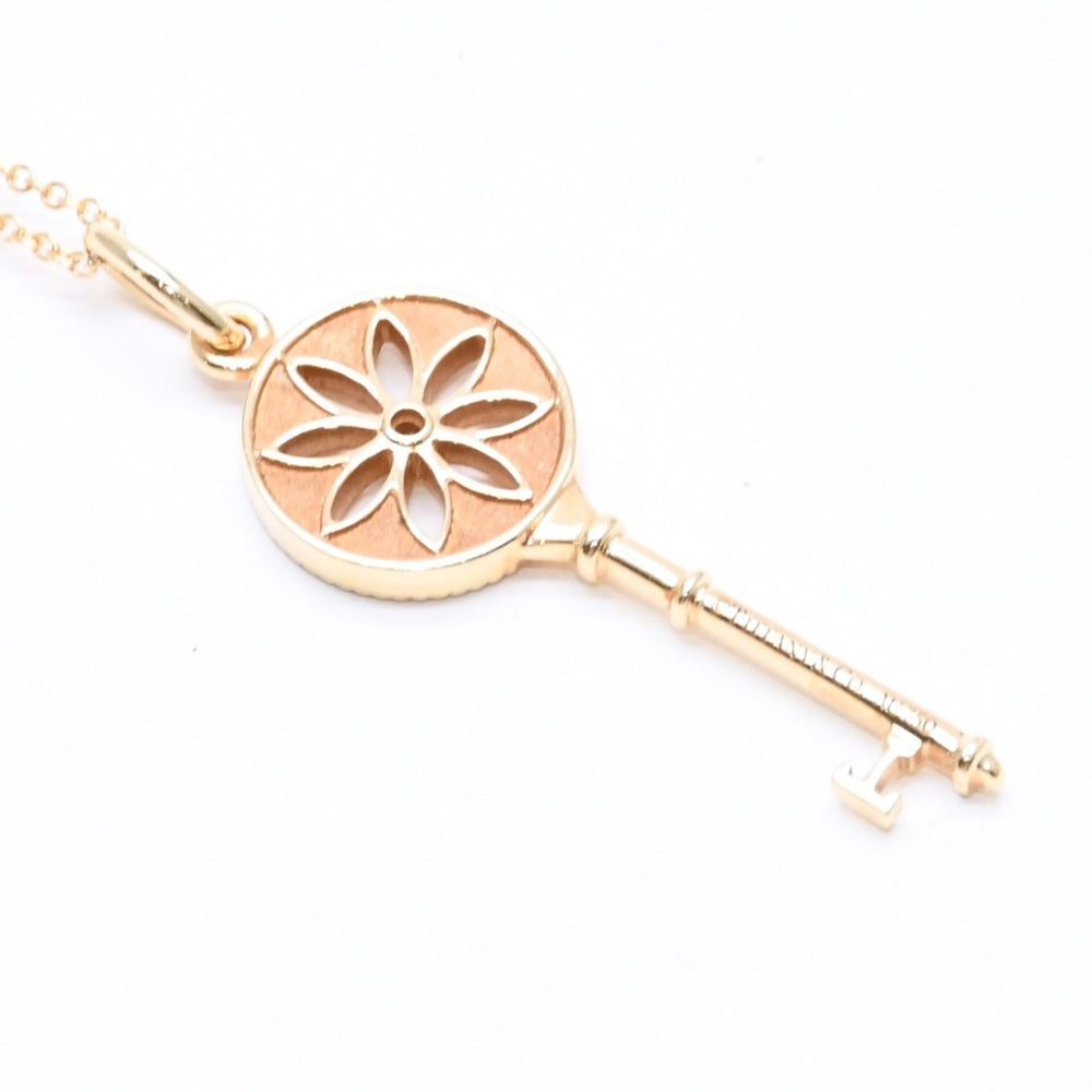 極美品 Tiffany & Co. ティファニー デイジーキー ペレッティ ネックレス ダイヤモンド ゴールド Au750 中古 4a004952
