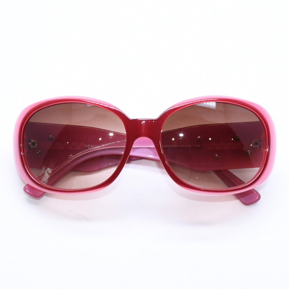 CHANEL シャネル サングラス アイウェア 5113 c.855/13 サイズ56□16 130 ココマーク カメリア ピンク 美品 中古 4a006199