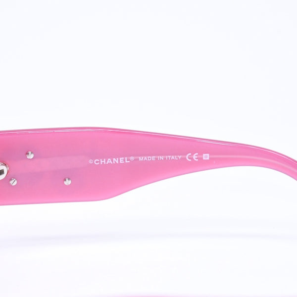 CHANEL シャネル サングラス アイウェア 5113 c.855/13 サイズ56□16 130 ココマーク カメリア ピンク 美品 中古 4a006199