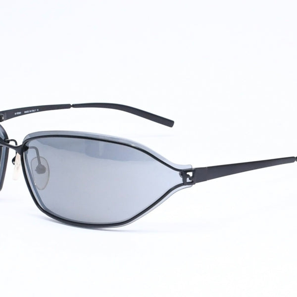 極美品 FENDI フェンディ サングラス アイウェア SL7470 72 ブラック メタル プラスチック ズッカモチーフ 中古 4a006187