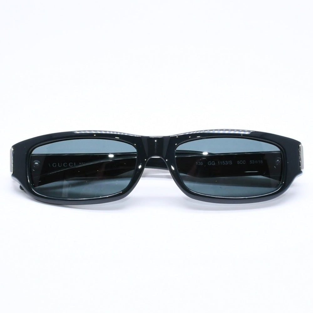 極美品 GUCCI グッチ スクエア サングラス アイウェア GG 1153/S 5CC サイズ53□18 135 ダークグリーン 中古 4a006190