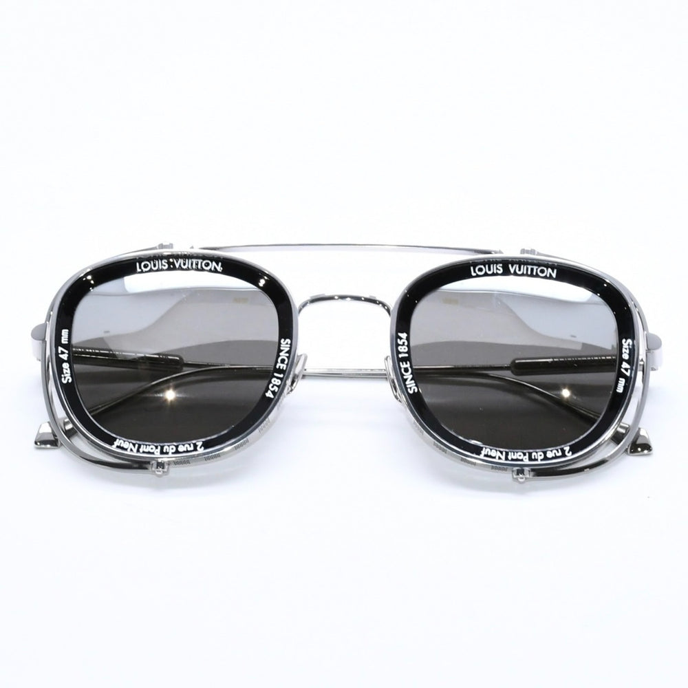 新品同様 LOUIS VUITTON ルイヴィトン 24SS LV スーパーヴィジョン メタル パイロット サングラス Z2213U サイズ47□28 145 中古 4a006182