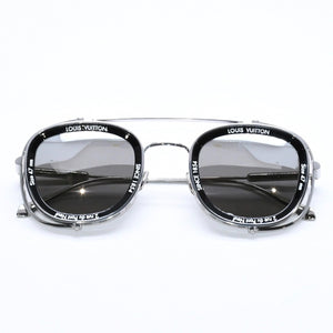 新品同様 LOUIS VUITTON ルイヴィトン 24SS LV スーパーヴィジョン メタル パイロット サングラス Z2213U サイズ47□28 145 中古 4a006182