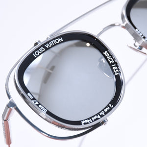新品同様 LOUIS VUITTON ルイヴィトン 24SS LV スーパーヴィジョン メタル パイロット サングラス Z2213U サイズ47□28 145 中古 4a006182