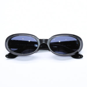 極美品 GUCCI グッチ オーバル サングラス アイウェア GG2419/N/S 9HH サイズ51□20 135 ブラック グレー アセテート 中古 4a006195