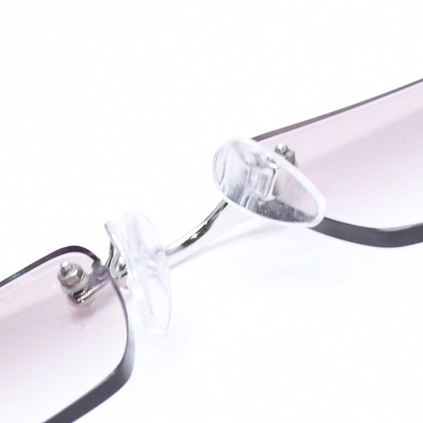 極美品 YVES SAINT LAURENT イヴ サンローラン 度入り眼鏡 メガネ YSL2054/S YB7 サイズ54□16 140 シルバー 中古 4a006169