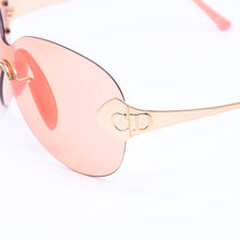 画像をギャラリービューアに読み込む, 極美品 Christian Dior クリスチャンディオール PILOT シールドサングラス アイウェア 59Y サイズ120 サーモンピンク 中古 4a006200