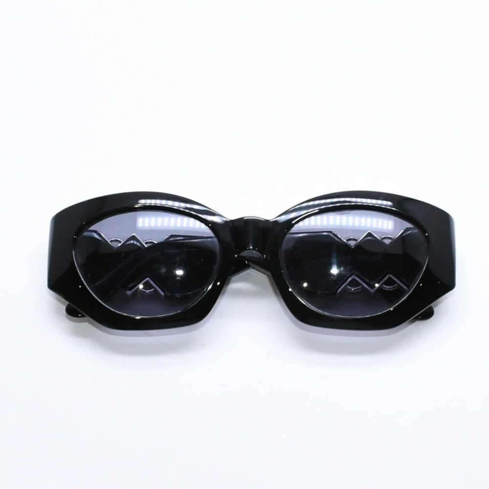 VERSACE ヴェルサーチ サングラス アイウェア MOD.420/Z COL 852 メデューサ ブラック シルバー 美品 中古 4a006205