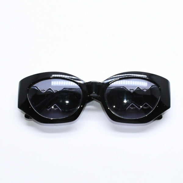 VERSACE ヴェルサーチ サングラス アイウェア MOD.420/Z COL 852 メデューサ ブラック シルバー 美品 中古 4a006205