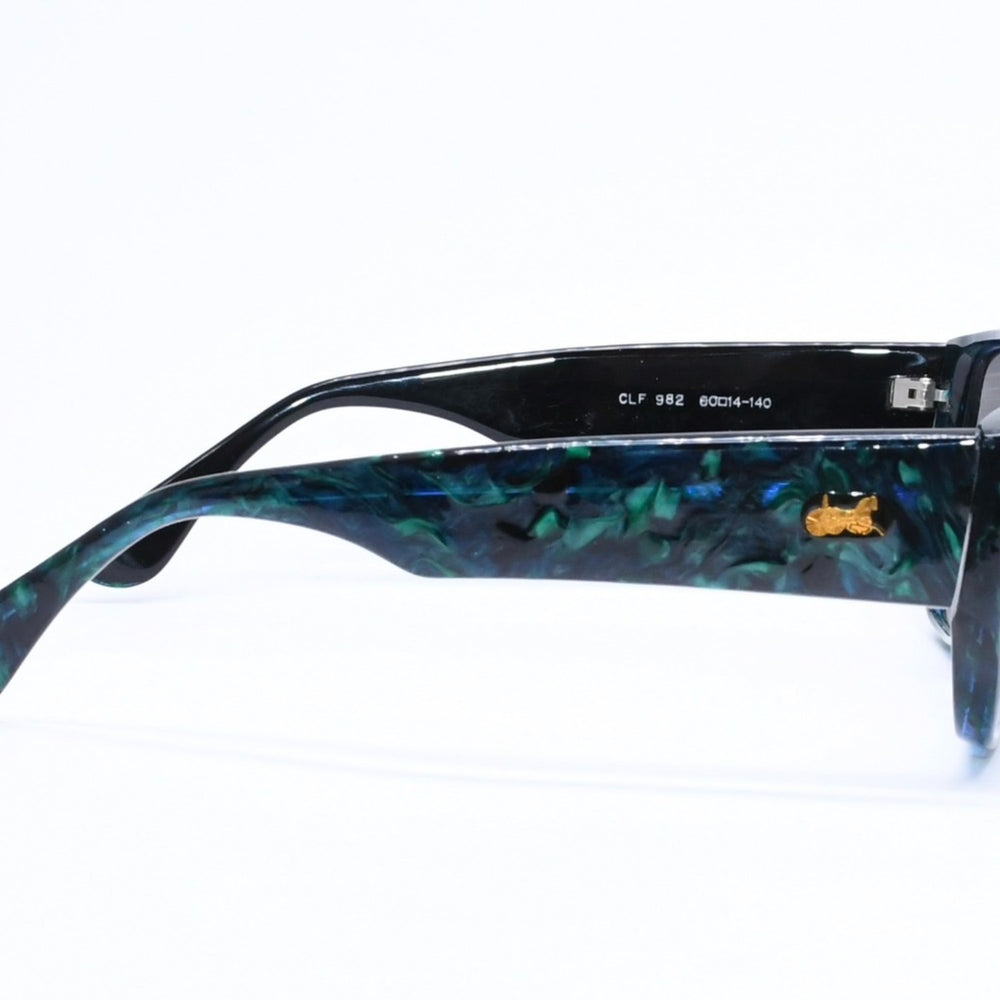 極美品 CELINE セリーヌ サングラス アイウェア ホース キャリッジ CLF 982 サイズ60◻︎14 140 グリーン 中古 4a006193