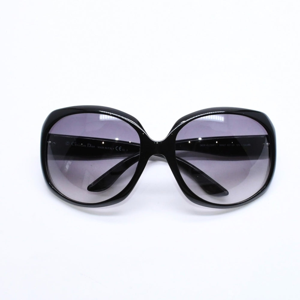 極美品 Christian Dior クリスチャンディオール DIOR GLOSSY1 サングラス アイウェア 584LF サイズ62□20 125 ブラック 中古 4a006176
