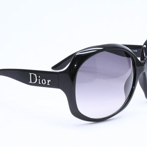 極美品 Christian Dior クリスチャンディオール DIOR GLOSSY1 サングラス アイウェア 584LF サイズ62□20 125 ブラック 中古 4a006176